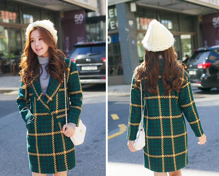 腊七腊八、冻掉下巴！寒意未减，喝碗腊八粥！千鸟格毛呢外套走起