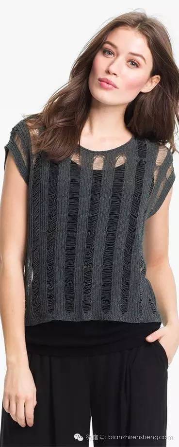 从上往下织的夏款编织教程合集,最新款最流行的镂空花样编织教程