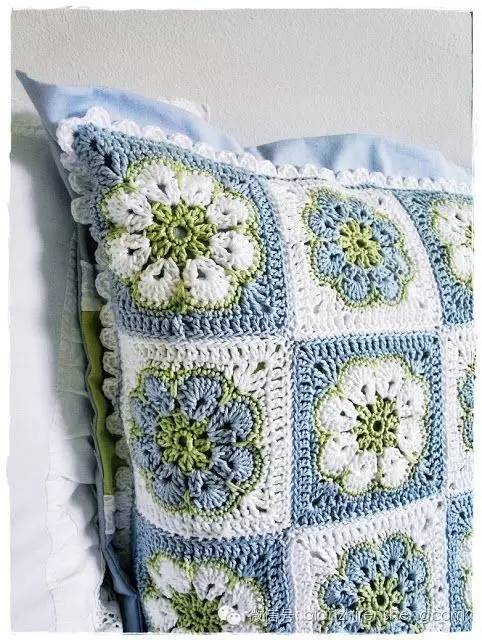 非洲菊拼花的钩针图解,非洲菊拼花钩针教程