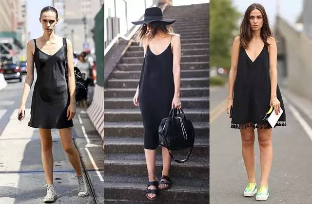 短袖小黑裙推荐小众高级感遮肚子,夏天小黑裙推荐