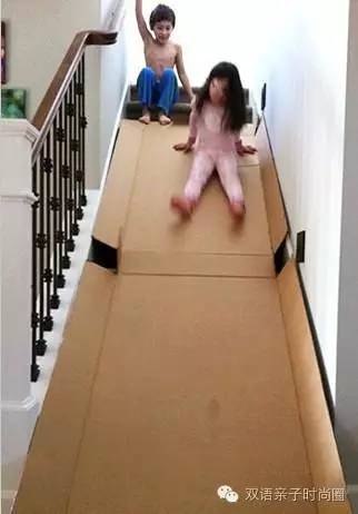 纸板益智类亲子游戏室内幼儿园,亲子纸箱游戏