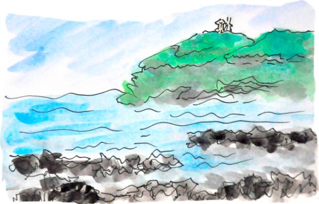 韩国济州岛旅游图片大全,济州岛手绘