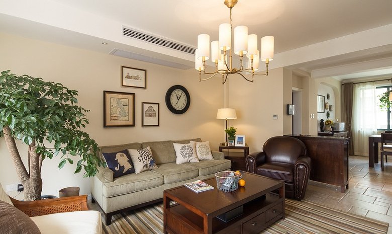 120平米三室两厅轻奢极简效果图,90平米两室一厅简美效果图