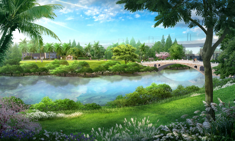 西湾红树林湿地公园滨海长廊,黄岛红树林滨海公园