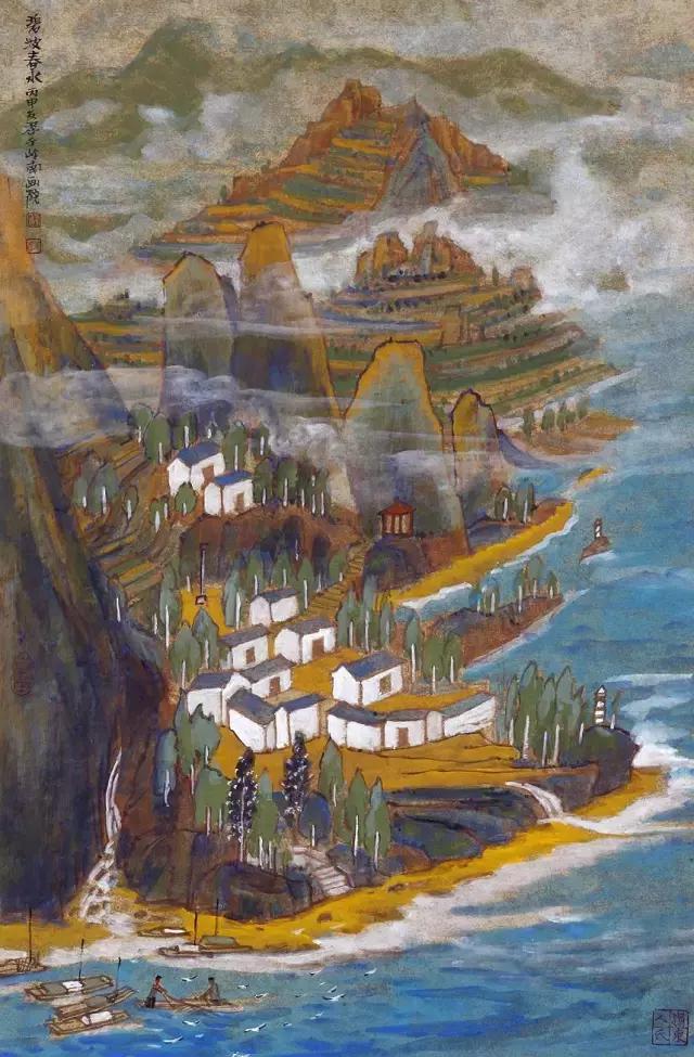 国画山水风景欣赏大全,中国最美山水风景国画