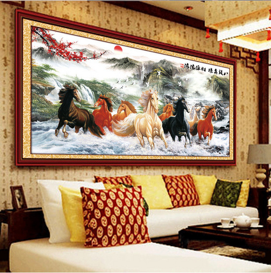 软装教学视频教程,简装风格十字绣