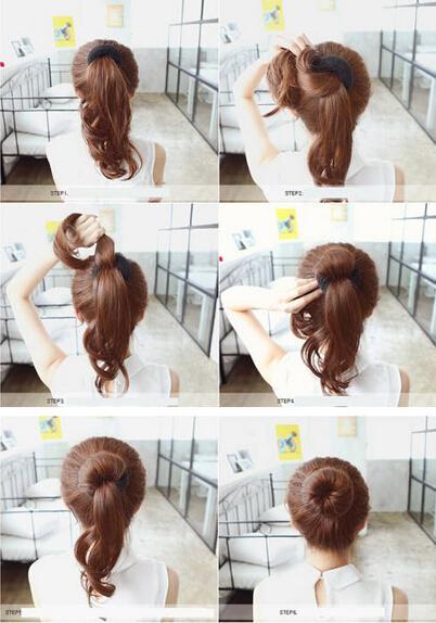 参差不齐的头发怎么扎丸子头,超短头发该怎么扎丸子头