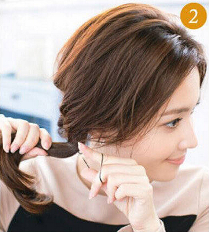 参差不齐的头发怎么扎丸子头,超短头发该怎么扎丸子头