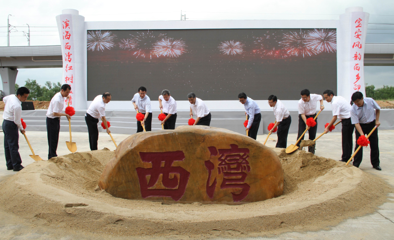 西湾红树林湿地公园滨海长廊,黄岛红树林滨海公园