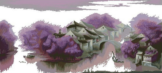 软装教学视频教程,简装风格十字绣