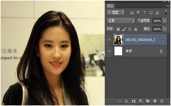 ps合成刘亦菲,ps合成设计
