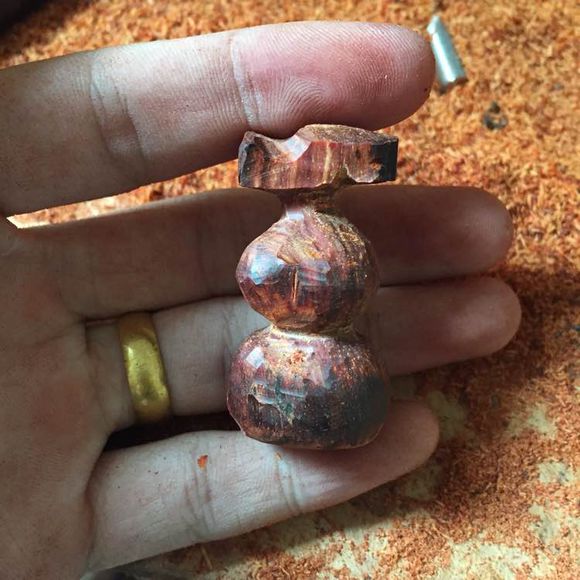 小叶紫檀手作葫芦,正宗小叶紫檀小葫芦