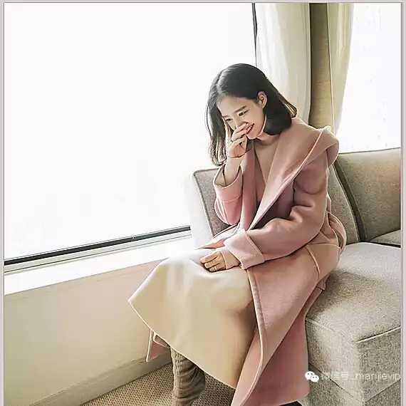 小个子粗毛呢娃娃翻领短外套 (小个子穿翻领毛呢大衣怎么搭配)