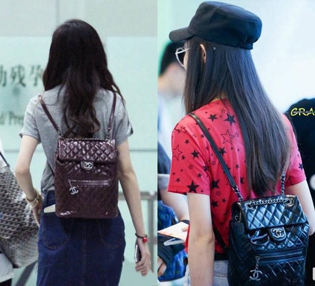 一款可单肩可双肩的杨幂同款包,杨幂背的流行双肩包