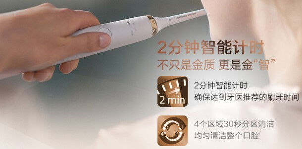 飞利浦电动牙刷刷牙示范,你真的会刷牙吗高清图片