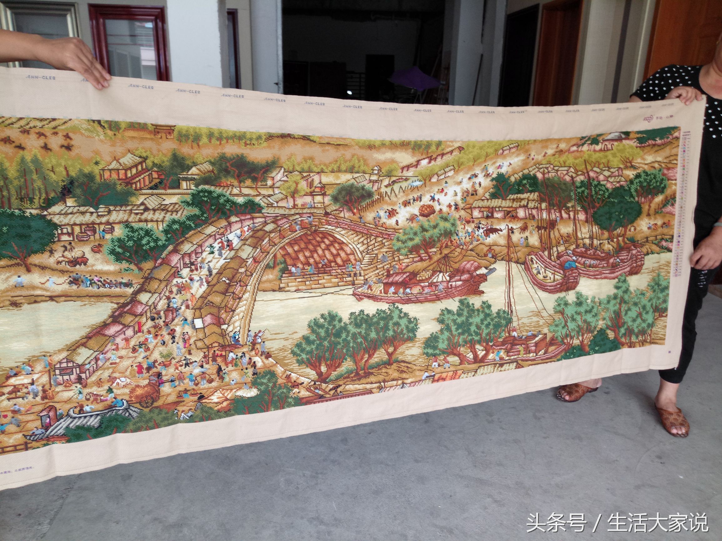 十字绣清明上河图,十字绣清明上河图的针法