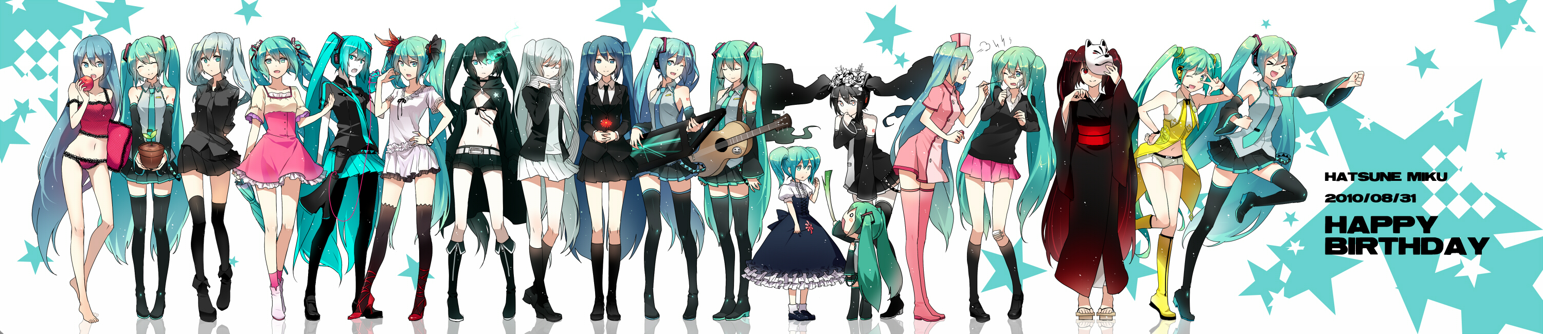 初音未来十六周年原画,初音未来大型拼图