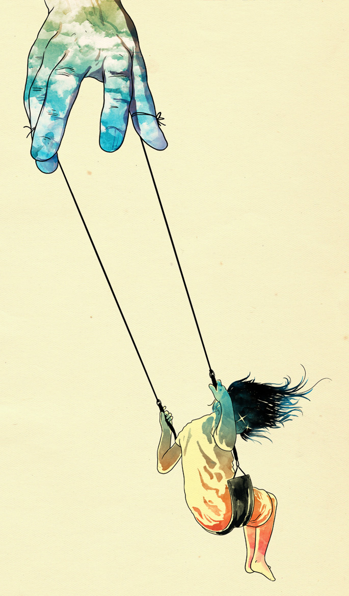 一位年轻艺术家的肖像,一位大师的插画