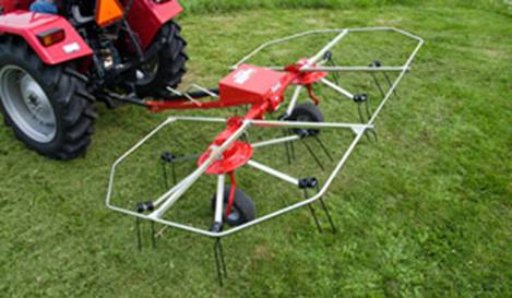 进口牧草割晒机多少钱一台,牧草翻晒机一机两用