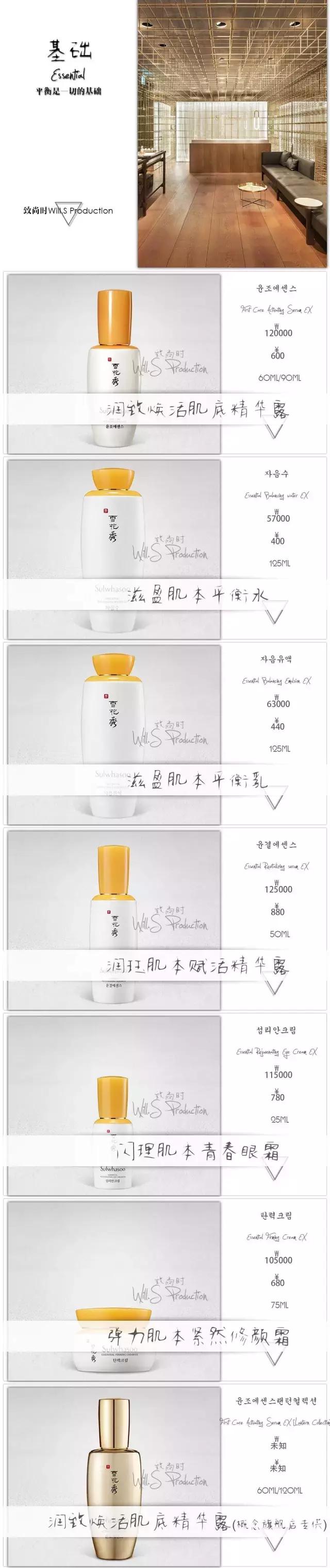 雪花秀最新价格表,雪花秀人参系列在韩国多少钱