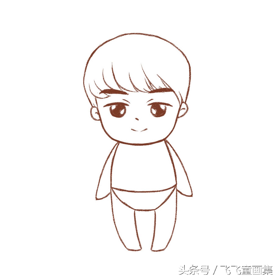 飞飞简笔画教程,菲菲简笔画猪猪侠