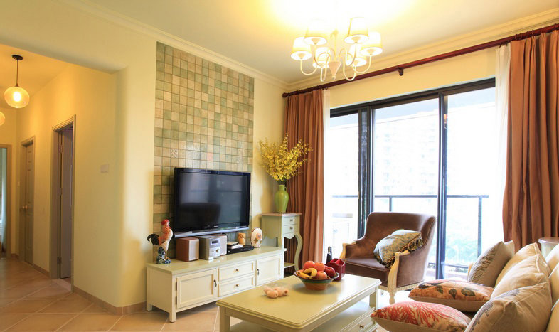 中式风格电视背景墙和沙发背景墙,好看的电视背景墙图