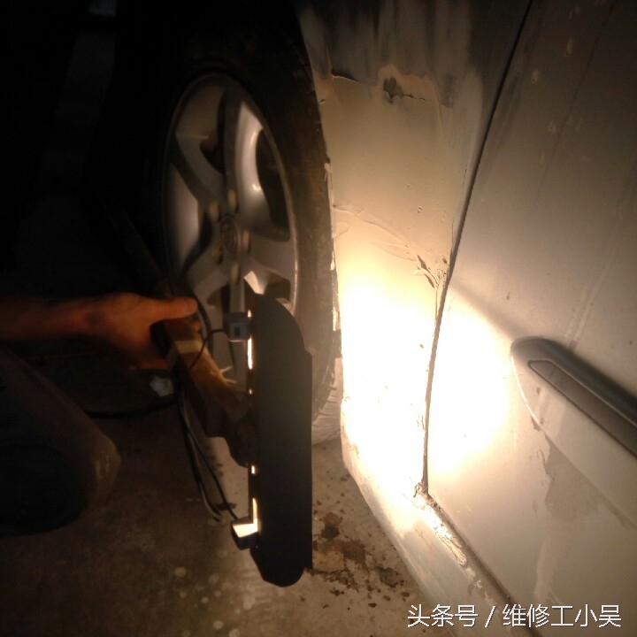 汽车钣金喷漆凹陷修复全过程,汽车钣金喷漆修补