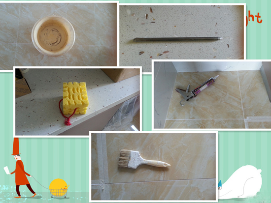 专业瓷砖美缝10元一平米,工装瓷砖美缝多少钱一平