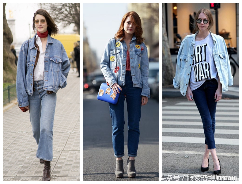 又到了穿牛仔的季节,牛仔外套的正确穿搭法