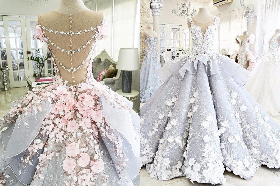 气质美女唯美梦幻婚纱,世界最美的顶级婚纱