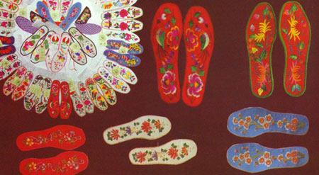 沂蒙花鞋垫编织视频,沂蒙绒线鞋垫教程