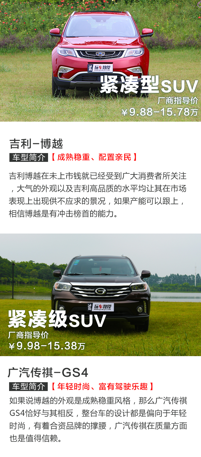 国产suv大比拼,国产主流suv对比测试