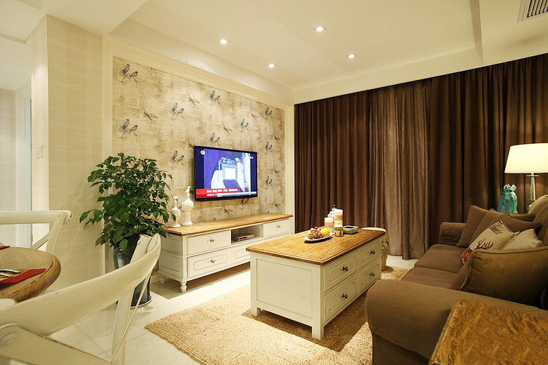 中式风格电视背景墙和沙发背景墙,好看的电视背景墙图