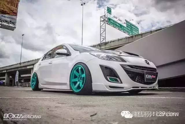 手动马自达3星骋两厢改装,马自达3平民如何改装好看