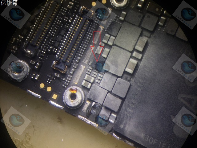 iphone6维修案例和点位图,苹果6p进水不触摸维修案例