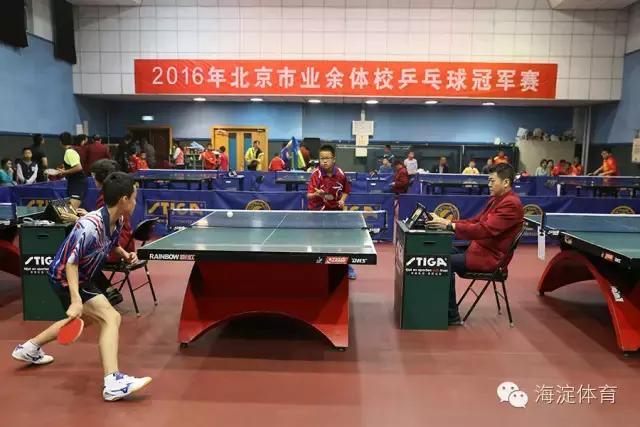 北京市锦标赛乒乓球双打,北京青少年乒乓球锦标赛甲组