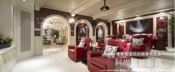 别墅家庭影院装修设计效果图,带家庭影院的别墅设计效果图