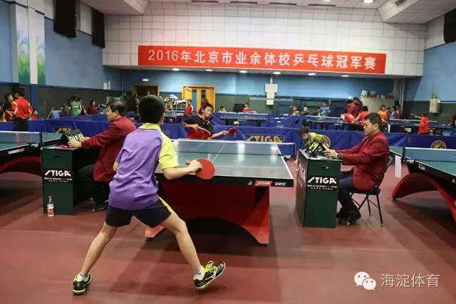 北京市锦标赛乒乓球双打,北京青少年乒乓球锦标赛甲组