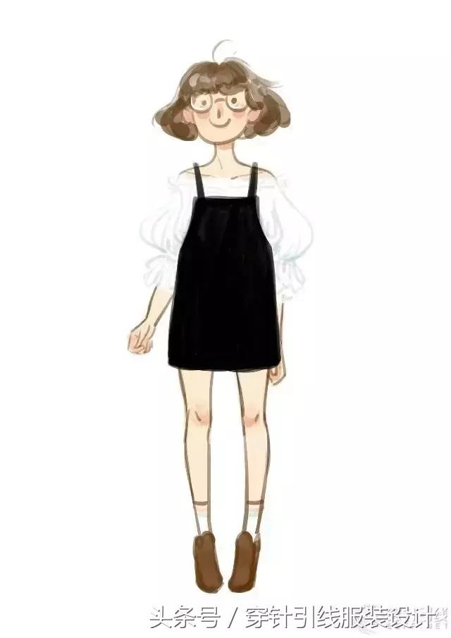 中世纪服装插画,女特工服装插画