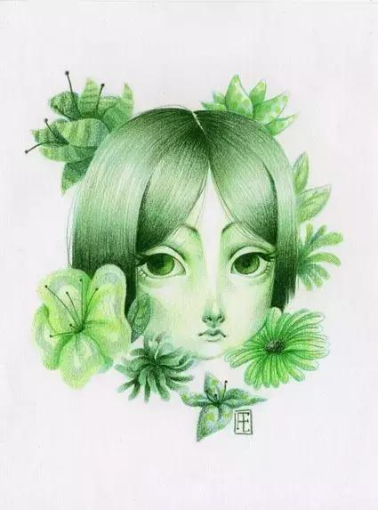 插画魔卡少女樱,插画少女和猫图片