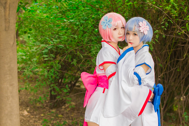 从零开始的异世界生活魔女cos,从零开始的异世界拉姆蕾姆cos