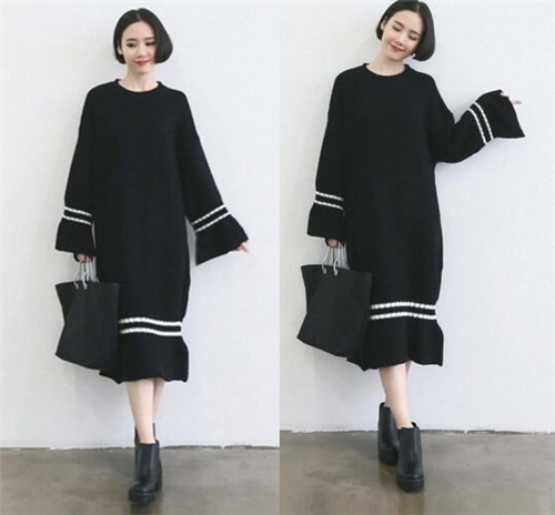 六十岁女人穿冬季连衣裙搭配,方格连衣裙冬季怎么搭配衣服