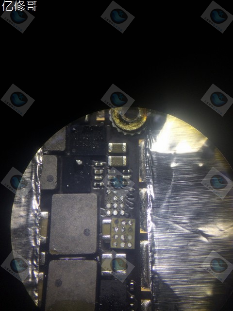 iphone6维修案例和点位图,苹果6p进水不触摸维修案例