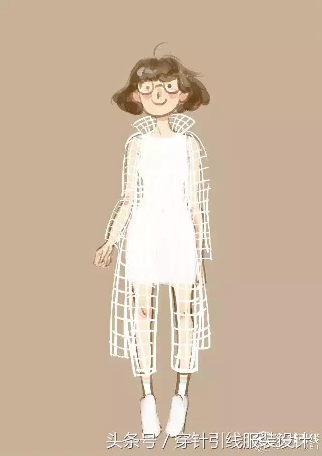 中世纪服装插画,女特工服装插画