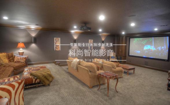 别墅家庭影院装修设计效果图,带家庭影院的别墅设计效果图