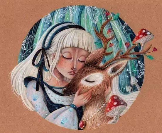 插画魔卡少女樱,插画少女和猫图片