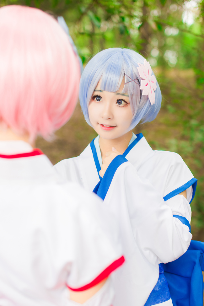 从零开始的异世界生活魔女cos,从零开始的异世界拉姆蕾姆cos