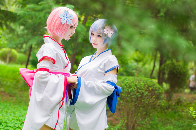 从零开始的异世界生活魔女cos,从零开始的异世界拉姆蕾姆cos