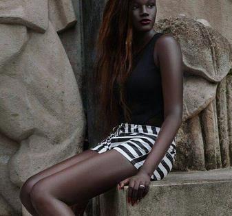 世界公认最黑的模特,世界上肤色最黑的模特