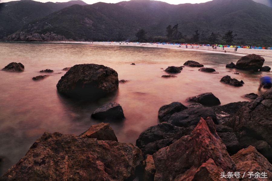 行麦径风景时宿轻沙绵风中